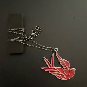 Cool swallow necklace!